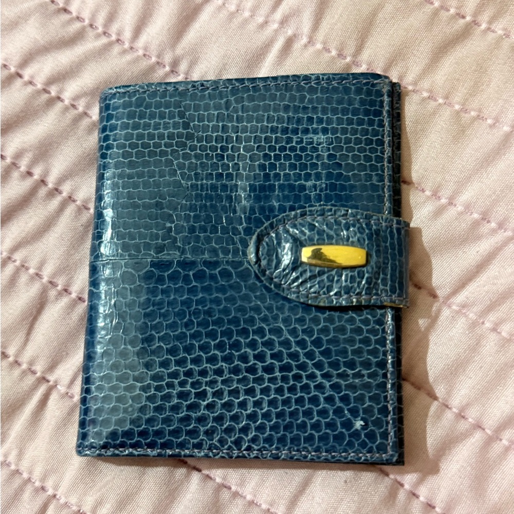 Blue Snakeskin Key Holder